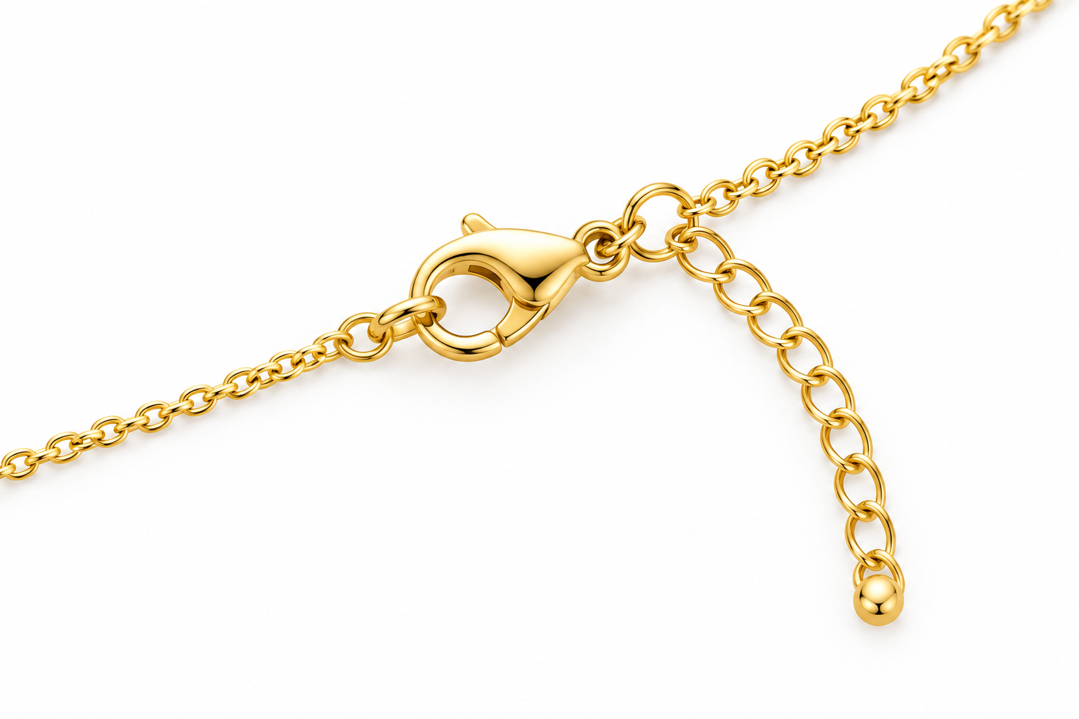 Interlocking Double Heart Gold Necklace - Image 3